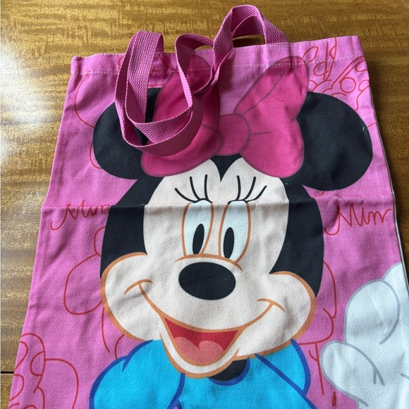 Disney Minnie Mouse Pink and Black Tote Bag - Picture 2 of 2